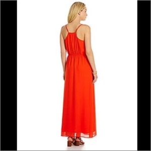 Cremieux Blood Orange Racerback Maxi Dress sz L